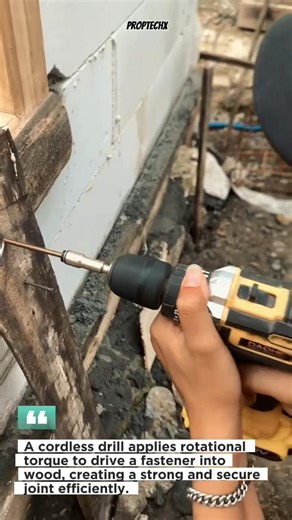 Fast Wood Fastening with a Cordless Drill #construction #carpentry #tools