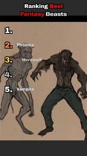 Ranking BEST Mythical Creatures Of All Time #fantasy #trending