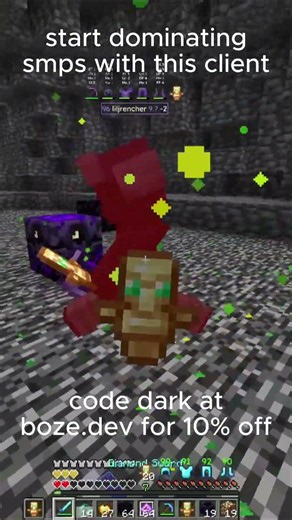 start dominating smps with this client #minecraft #2b2t #cpvp #pvp #cheats #drdonut #hackclient