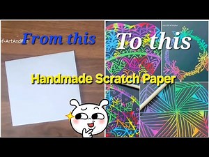 How to Make Scratch Paper at Home | DIY Scratch Art Paper Tutorial #viralvideo #video #diy #trending