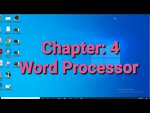 Class 3 Computer Chapter 4 Word Processor Part:1