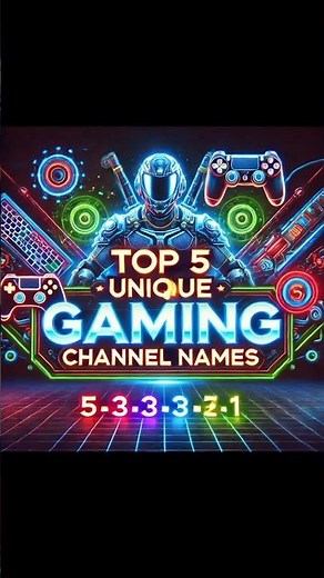 Top 5 Unique Gaming Channel Names🥶⚡⚡ | Best YouTube channel name ⚡⚡