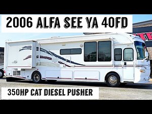 2006 Alfa See Ya 40FD A Class 350HP CAT C7 Diesel Pusher from Porter's RV Sales - $39,900