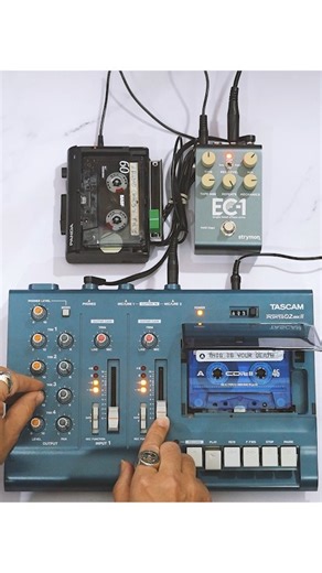 Perry Frank // Ambient Guitar Music on Instagram: "Saturday Night Tones // Euphoria // Tascam Porta 02 MKII // @strymonengineering EC1 @diuma.rings @battery_operated_ ●•●•●•●•●•●•●•●•●•●•●•●•●•●•●•● #ambient #ambientmusic #tascamportastudio #tascam414 #tapeloops #tapeorchestra #perryfrank #perryfrankmusic #welcometospacelounge"