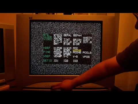 How to bring up the service menu on a Panasonic CRT TV.