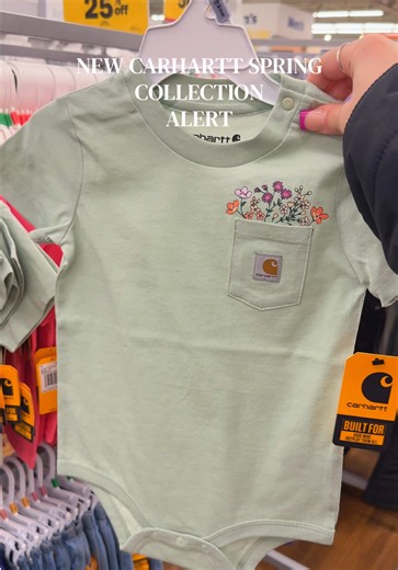 Adorable Onesie with Flower Pocket from Carhartt