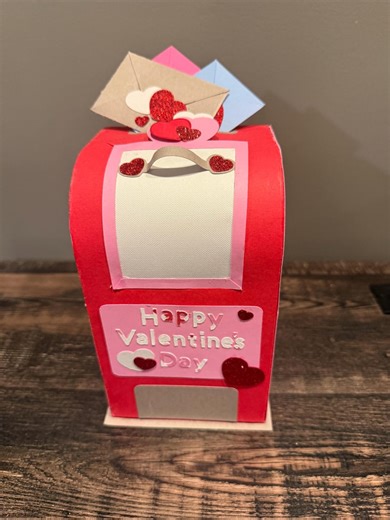 Valentine’s Day Mailbox With a Chute Card Holder - Etsy