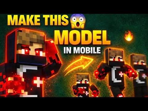 How to Make Minecraft Model Like This 😱 | Mobile Tutorial (No PC)