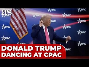 DONALD TRUMP breaks into YMCA DANCE at CPAC
