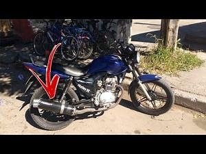 Barulhando muito de Fan 125 com escape da coyote boca 8 sem miolo / MQS moto filmador