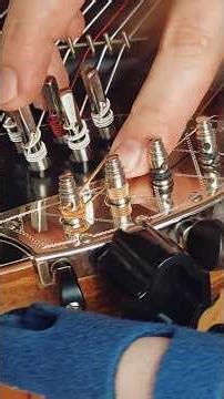 Replaced my zither’s wound strings with ones that have lower tension.