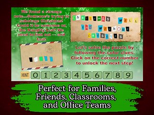 Virtual Escape Room Powerpoint, Holiday Team Building Games Christmas Virtual Escape Game for Family Adult Office Xmas Escape Room Zoom PPT - Etsy UK