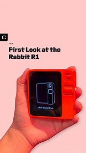 We got our hands on the Rabbit R1. Orders will ship out ‘around April 24’ but the company hosted a ‘pick-up party’ in NYC on the 23rd so some buyers could get their device 🐰🤖 #rabbitr1 #tech #ai #gadgets | CNET