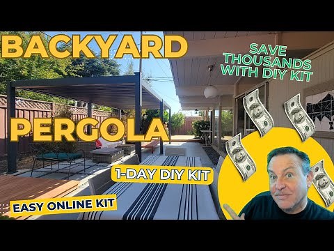 🔴Backyard Pergola Build DIY Review - A very solid purchase! ‪@wayfair‬