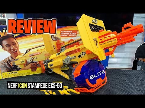 [REVIEW] 2019 Nerf ICON Stampede ECS-50, Unboxing, Firing Test, Internals & Review