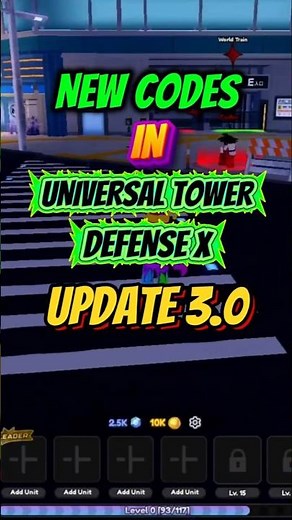 UPDATE 3.0 ALL NEW WORKING CODES IN UNIVERSAL TOWER DEFENSE X #roblox #universaltowerdefensex