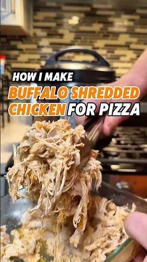 The Shredded Buffalo Chicken I Use on Pizza