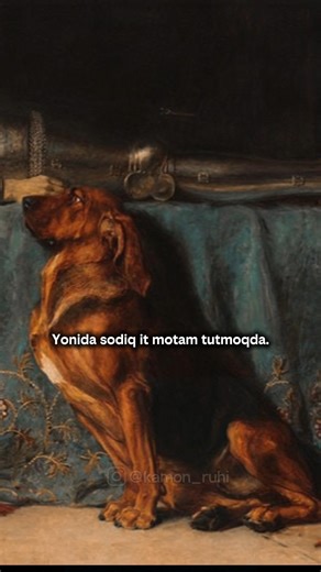 Sodiq itning motam sahnasi 🐶 #tarix #history #dog #cat #uzb #shorts #rasm #painting #picture #rek