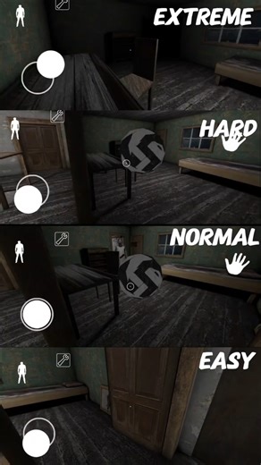easy vs normal vs hard vs extreme in Granny