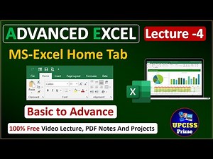MS Excel Complete Home Tab Tutorial All Options | Excel Tutorial for Beginners in Hindi | Lecture 4