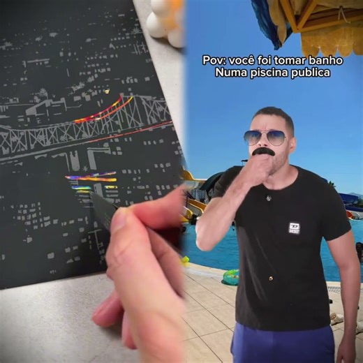POV: você só queria tomar banho, mas era numa piscina pública.#fyp