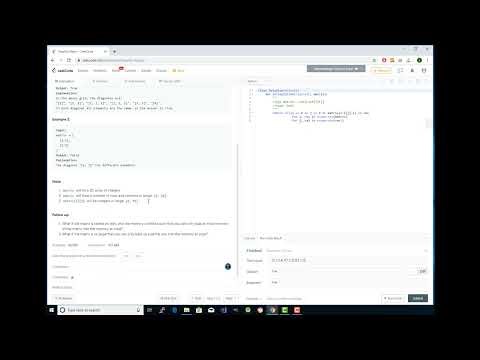 LeetCode Problem #766 Toeplitz Matrix