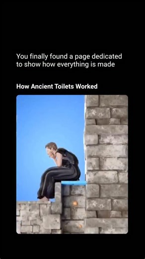 How Everything Is Made on Instagram: "Ancient toilets were surprisingly clever, even thousands of years ago. Different civilizations solved the same problem in very different ways, depending on technology, water access, and social customs. In the Indus Valley civilization around 2600 BCE, some of the earliest true toilets existed. Homes had brick-built toilet rooms connected to covered drains. Waste was flushed with water and carried through underground sewer systems into cesspits or waterways.