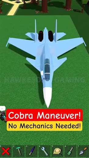 Roblox Build a Boat for Treasure SU-30M Fighter Jet Cobra Maneuver no Mechanics! #babft #roblox