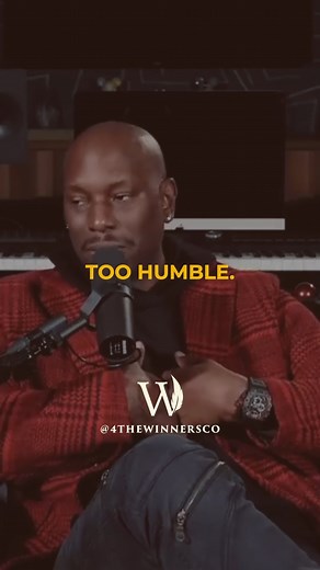 31 reactions | "There is humility and there's being too humble" FOLLOW @4THEWINNERSCo for daily inspiration for winners 襁 SHARE this with someone that you want to see win SAVE this for a future time when you'll need some motivation Speaker: @tyrese ---------- #motivation #mindset #mastery #manifestation #inspiration #getwhatyoudeserve #takecareofbusiness #tyresegibson #tyresegibsonquotes #4thewinners | 4thewinners | Facebook