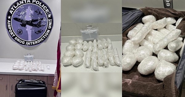 Massive drug bust at Atlanta airport: Over 40 lbs. of meth and fentanyl seized
