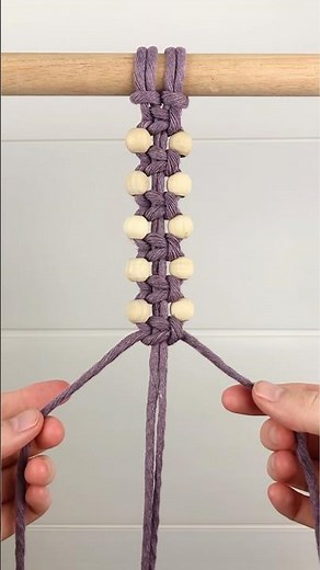 EASY Macrame Square Knots with Beads!