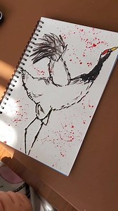 Sandhill Crane sketch freehand from start to finish. 🤟 Sandhill Cranes are one of the oldest living bird species, with fossils dating back 2.5 million years. They are huge and remind me of what dinosaurs must have looked like. They make the funniest sounds and have elaborate mating dances.😊 #arttutorial #artreveal #sandhillcrane #littleartist #birdartist #fineart #inkpen #quicksketch #artinspo #magic | Mina's Art World