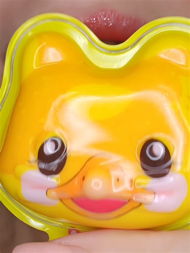 ASMR Satisfying Eating Ducky Gummy Experience