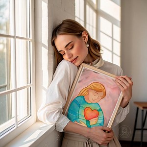 Impression numérique émouvante à offrir en cadeau, souvenir précieux, aquarelle, décoration spéciale, fichier numérique souvenir - Etsy France