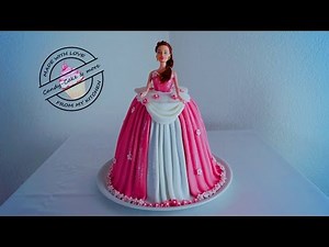 Princess Cake I Barbie Torte I Barbie Kuchen I Tutorial IBarbie Doll Cake |Fondant Cake |Motivtorte