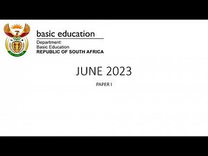 Accounting Grade 12 Paper 1: DBE June 2023 - Question 1 (Statement of Comprehensive Income & CAs)