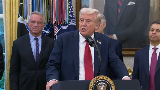 'Who is doing that?': Trump gets knocked over by cognitive decline, forgets who Nancy Pelosi is during Oval Office announcement
