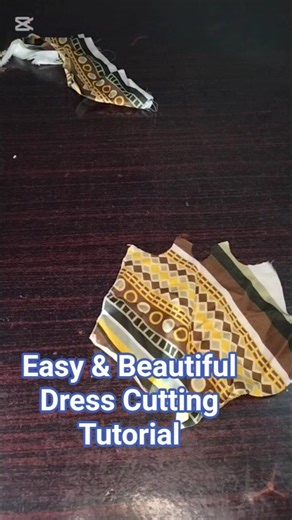 Easy & Beautiful Dress Cutting Tutorial ✨ #sewing #shorts #dresscutting