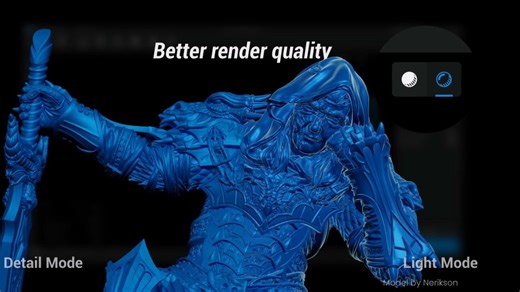 CHITUBOX Basic V2.0：支持渲染引擎升级，细节更逼真了！