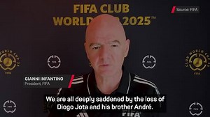 Jota's death 'a very sad day for football' - FIFA president Infantino