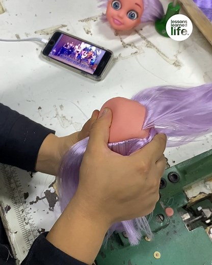 Doll head production 🪡 | Lessons Learned In Life