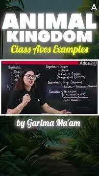 Important Bird Examples for NEET 2026 Zoology | Garima Goel Ma'am | NEET Adda247