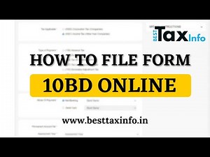 How To File Form 10BD Online Live Process | Fill UP CSV Template of Income Tax