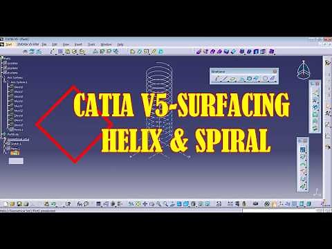 CATIA-V5|| HOW TO DRAW HELIX |& SPIRAL