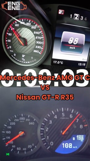 Mercedes-Benz Amg Gt C vs Nissan Gt-R R35 #Shorts