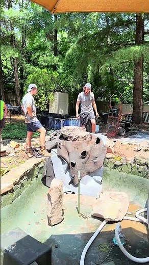 How We Built a NEW WATERFALL 🌊 For a Fish-Filled Pond! 🐠 PT 1