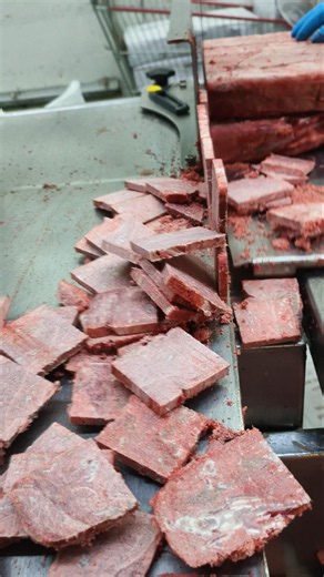 Frozen beef meat and cutting skills with cutter machine#youtube #shorts #viral