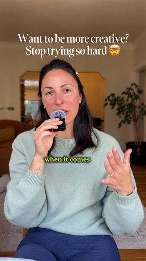 Do you think more effort = more creativity? Even as a Creative Health Scientist, I operated that way for a very long time. But the research couldn’t be more clear: Our creative brain cannot execute and imagine at the same time. I’m fascinated with this topic and exploring it on Substack over the next few weeks. I can’t stop thinking: What if we actually looked at how our creative brain worked - and structured our lives around it? 🧠 If you’re intrigued, tell me in the comments. Here’s to seeing 