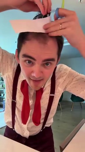 These scissors cut paper but don’t cut hair or clothes