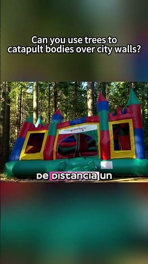 Can you use trees as catapults? #mythbusters #physics #science